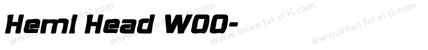 Hemi Head W00字体转换